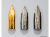 gold plated steel nibs and<br />steel nibs 1969