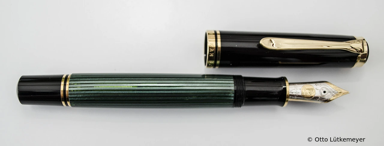 Pelikan M1000 Grün-Gestreift
