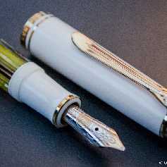 Pelikan M600 Hellschildpatt-Gestreift
