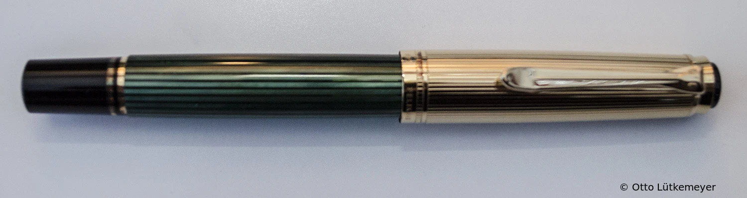 Pelikan M650 Grün-Gestreift/Vermeil
