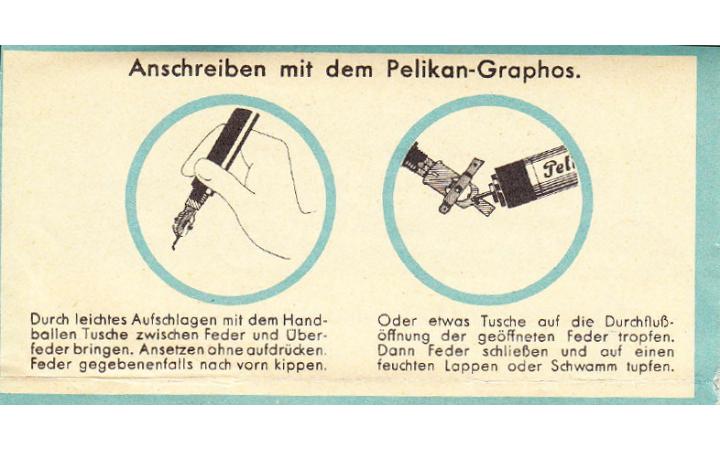 Anschreiben mit dem Pelikan-Graphos