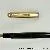 Pelikan 600N Schwarz-Gestreift - 14 ct Gold Kappe

