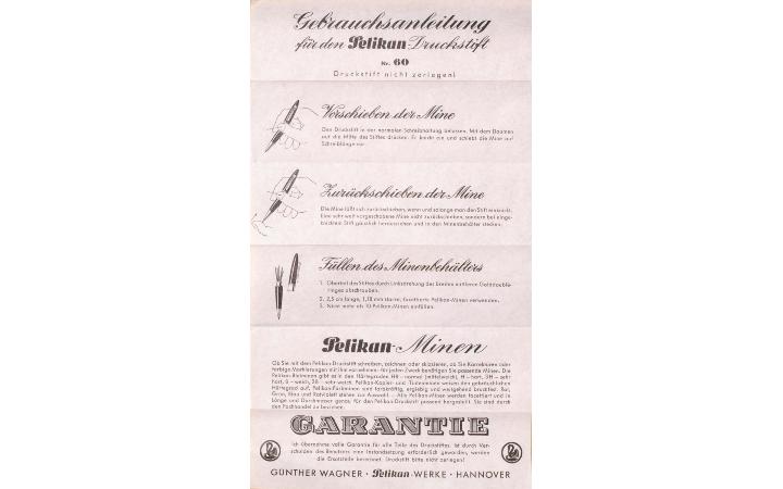 Pelikan 60 Gebrauchsanweisung